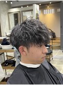 マッシュ×ツイストスパイラルパーマ