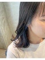 ヒカリス ヘアー 相川店(HIKARIS hair) イヤリングカラー×ブルー