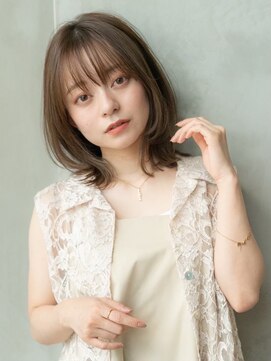 イオ 本厚木(io) レイヤーボブ似合わせカットワイドバングイメチェン小顔