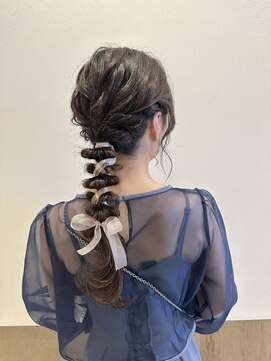 トリコ ショップアンドヘアサロン(tricot shop hair salon) 編みおろしアレンジ♪yu