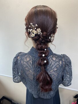 クレア(Crea) 表参道 お呼ばれヘアセット 編みおろし