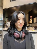 ペレ 栄店(PELE) デザインカラー/レイヤーカット/ウェットヘア/オリーブベージュ