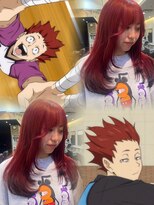 ヘアーアンドメイク ビス(HAIR&MAKE bis)&nbsp;天童覚カラー/明るめチェリーレッド【山崎ほのか】