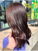 レッドブラウン/レイヤーカット