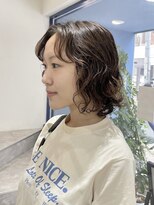 ウクラ バイ レシッド 池袋(uchla by rcid)&nbsp;大人ボブ☆ミディアムボブ×ウェーブパーマ