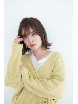 プロデュース 相模大野店(Produce) 外はねボブ×オリーブベージュ