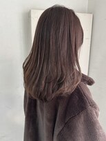 キャンバス バイ ネオリーブ 横浜西口(Canvas by neo.)&nbsp;ロングレイヤー ワンカールで決まるレイヤーカット ブラウン