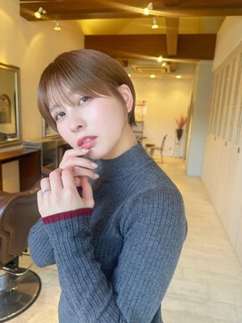 ヘア ルミナス バイ フォルテ(HAIR LUMINAS by FORTE) イメチェン/外ハネボブ/美髪/ワイドバング/ブルーブラック