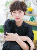 ぱっつん前髪アースカラーマッシュショートc6川口20代30代40代
