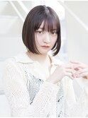 【中野葵穂】ツヤ髪 髪質改善 ボブ 透明感カラー[表参道]