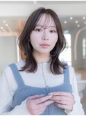 20代30代ミディアム顔周りレイヤーカット髪質改善トリートメント
