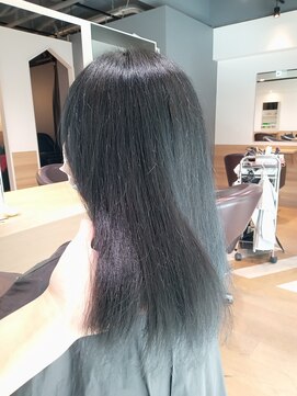 シャトン 中崎(chaton) 透明感黒髪ヘアカラー