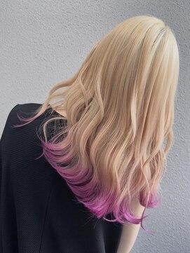 チュラバイアルティナ 海老名(Chula by artina) エンドカラー/エンドカラーピンク/ホワイトブロンド