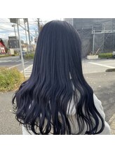 ヨンド(yond) ラベンダーグレージュくびれミディアム顔まわり前髪群馬太田