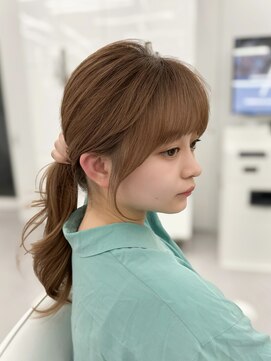 アマトウキョウスマートサロン(AMA TOKYO×Smart Salon) 韓国ヘア　2wayバング  レイヤーカット くびれヘア  顔周り