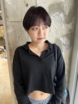 ピーロ(piilo)&nbsp;マッシュショート/ボルドーカラー