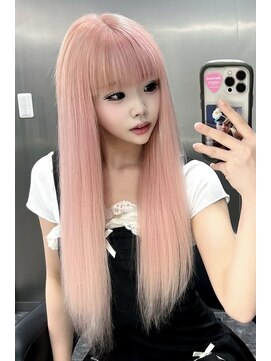 ランズ(LANDS) ホワイトピンク×レミーエクステ