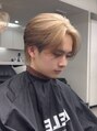 メンズペレ 渋谷(MEN'S PELE) ベージュ ブリーチ2回 デザイン/エンドカラー/ブラウン/渋谷