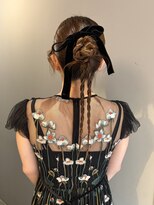 サンプラス(san+)&nbsp;【リコ】タイトなお団子×編みおろしアレンジ