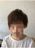 アシメショートonパーマ