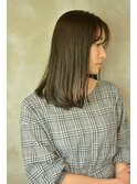 モノトーンカラーストレート