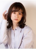 小顔カット×ココアベージュ