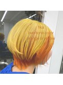 fika【two-tone color orange &yellow】