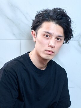 オーブ ヘアー グレイ 厚別区店(AUBE HAIR gray) 【AUBE HAIR】かき上げ前髪×パーマ