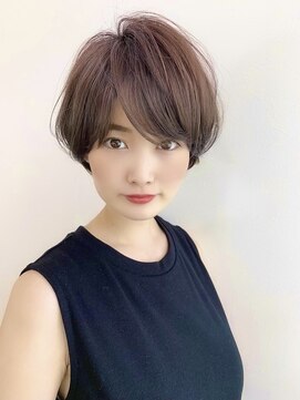 アリュウル 表参道(ALLURE) ひし形シルエットショート【水越】マロンベージュAラインボブ