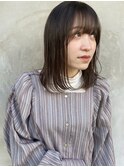 柔らかミディアムヘア