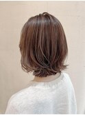 シナモンベージュ 細めハイライト