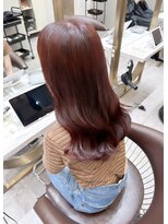 ロンド レア 天神大名店(Lond Le’a)&nbsp;ダブルカラーワインレッドケアブリーチ髪質改善ハイトーン韓国