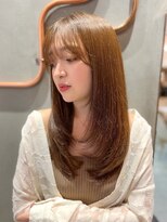 ロンド エスポワール 錦糸町(Lond espoir)&nbsp;〇韓国前髪ザクザクレイヤーピンクベージュシースルーバング