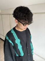 アイズ 海老名(AIZU)&nbsp;波巻きパーマ 波巻きスパイラルパーマ マッシュ 眉毛 理容室