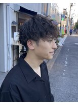 オムファミーユラグ(homme, famille raugh) 波巻きスパイラル