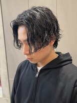 エリマバイフィフス 調布(elima by fifth)&nbsp;波巻きセンターパート波巻きスパイラル緩め波巻きパーマウルフ