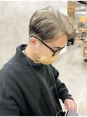 【メンズ】ニュアンスセンターパートエンドカラー