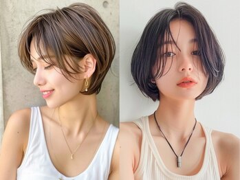 ブルー 盛岡店(BLUE)の写真/<似合わせカット¥3300~>骨格や髪質、雰囲気に合ったショート/ボブstyle◎[盛岡/盛岡駅/韓国/MEN'S/学割U24]