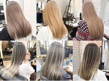 アフィナー 新宿(Afinar)の写真/ダメージレスなケアブリーチでダブルカラーやハイライト/バレイヤージュ♪インナーカラーも◎[新宿/新宿駅]