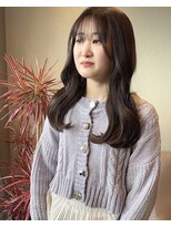 リベラル(liberal) 韓国風巻き　シースルーバング　ダークアッシュ【20代/30代】