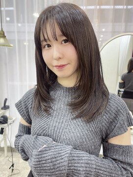 エトネ ヘアーサロン 仙台駅前(eTONe hair salon) ［ eTONe ］ナチュラルワンカールlayer × olive brown