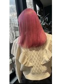 卒業ヘアカラー×クリアピンク