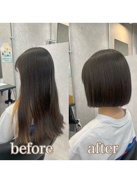ヘアサロン ドットプラス 町田店(dot. plus) イメチェン/ホワイトブロンド/外ハネボブ/美髪/町田