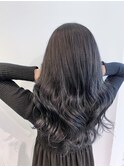 透明感アッシュネイビー