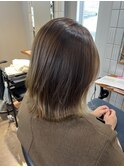 インナーカラー×透明感アッシュ