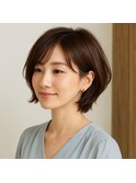 ミセスエレガント　ショートボブ　20代 30代 40代 50代 60代