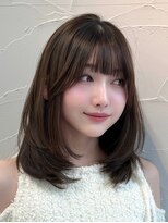 シーテメゾン(Ciete Maison)&nbsp;【yuuka 】ミディアムレイヤー　名古屋美容室