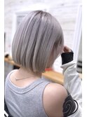 ☆CAPSULE☆グレージュ　顔周りレイヤーボブ　切りっぱなし