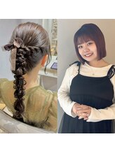崩れにくさ×可愛さの黄金バランスで雰囲気に“似合う可愛さ”をキープします♪ヘアセットはMAKI◎