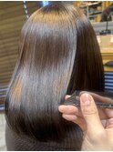 髪質改善縮毛矯正×ショコラブラウン